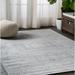 Modern Vintage Medallion Light Gray 8 ft. x 10 ft. Area Rug