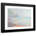 Claude Monet 14x12 Black Modern Framed Museum Art Print Titled - In the Morning Misty Weather Pourville (Misty Morning at Pourville) (1882)