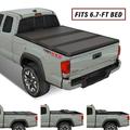 Kikito Professional FRP Hard Tri-Fold Truck Bed Tonneau Cover for 2022-2024 Tundra 6.5FT (78.7 ) Bed w/o Trail Edition (for Models With or Without The Deck Rail System)