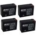 12V 10AH Electric Scooter Chopper Battery for Razor W15128040003 - 4 PACK