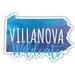 Villanova Wildcats Watercolor State Die Cut Decal 2-Inch