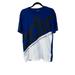 Adidas Shirts | Adidas Blue Black White Colorblock The Brand With The 3 Stripes Shirt Men's L | Color: Blue/White | Size: L