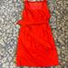 Tory Burch Dresses | Euc Tory Burch Size 10 Coral Shift Dress With Belt Detail | Color: Orange | Size: 10