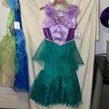 Disney Costumes | Authetic Disney Merchandise- Little Mermaid Dress. Princess Ariel W Tiara | Color: Green/Purple | Size: Osg