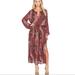 Free People Dresses | Free People Out Of The Woods Maxi Dress In Scarlet Combo Size Xs Bohemian Autumn | Color: Brown/Red | Size: Xs