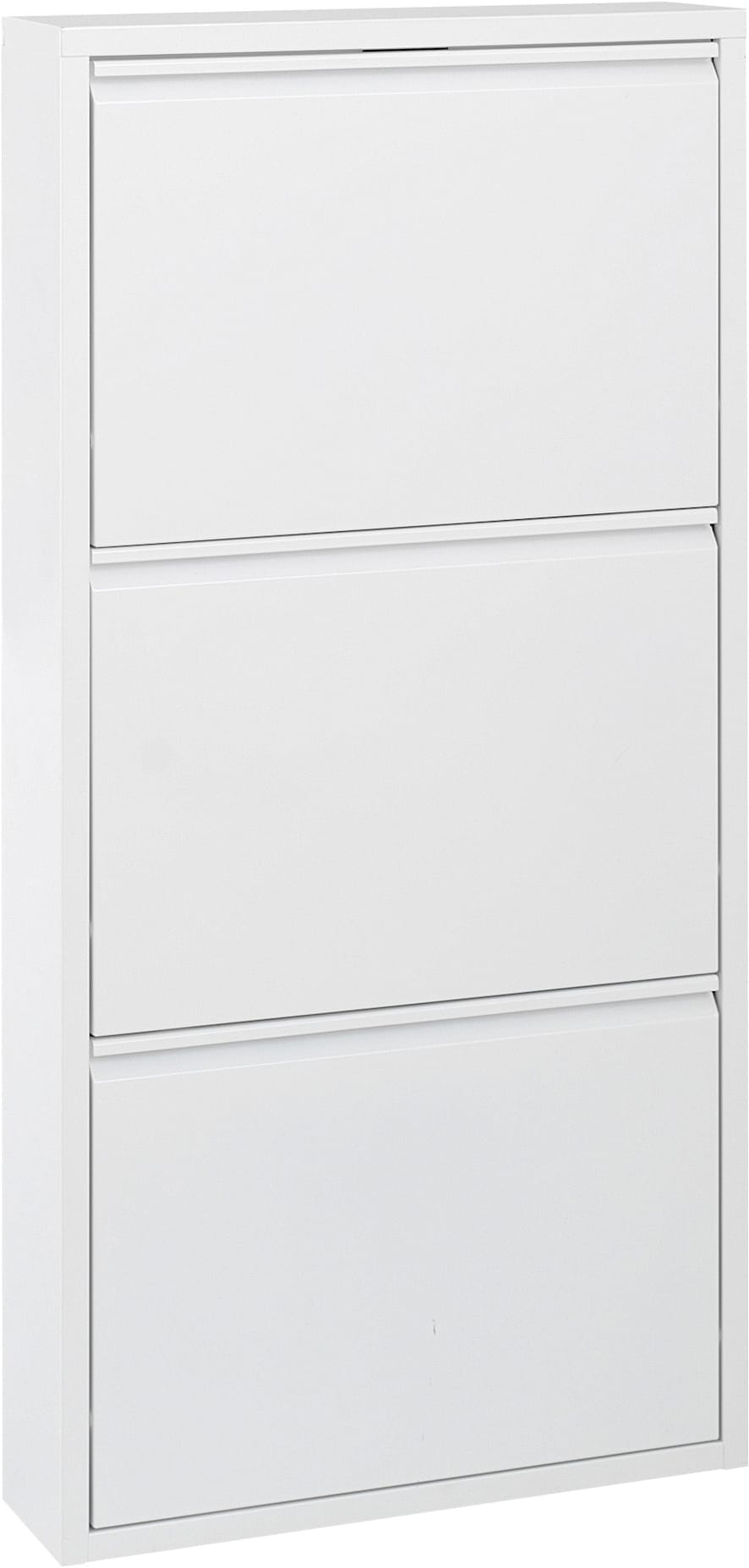 Schuhschrank HEINE HOME, weiß, B:50cm H:103cm T:15cm, Stahl, Schränke, Schuhschrank