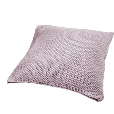 Kissenhülle PRIMERA "Kissenhülle Strick", lila (mauve), B:50cm L:50cm, Polyacryl, Obermaterial: 100% Polyacryl, Kissenbezüge, in trendigen Farben Image