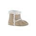 Gymboree Booties: Winter Boots Chunky Heel Boho Chic Tan Solid Shoes - Size 6-12 Month
