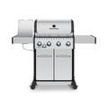 Broil King 4 Free Standing 40000 BTU Grill w/ Side Burner & Cabinet Stainless Steel/Steel in White | Wayfair 875927