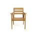 MasayaCo. Casares Solid Wood Patio Dining Armchair Wood in Brown | 33 H x 25 W x 21 D in | Wayfair 8038.305