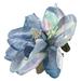 Northlight Seasonal 7" Iridescent Artificial Magnolia Clip-on Christmas Ornament Fabric in Blue | 3.5 H x 7 W x 7 D in | Wayfair NORTHLIGHT GB94395