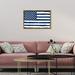 Oliver Gal Rocky Freedom Navy, Navy US Flag Modern Blue - Graphic Art on Canvas in Blue/White | 17 H x 25 W x 1.75 D in | Wayfair