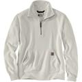 Carhartt Midweight Half Zip Felpa donna, bianco, dimensione S per donne