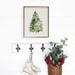 The Holiday Aisle® Watercolor Christmas Tree - Picture Frame Textual Art on Wood in Brown/Green/White | 30 H x 24 W x 1.5 D in | Wayfair