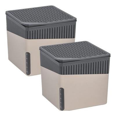 Wenko 2er-Pack Raumentfeuchter »Cube« 500 g beige