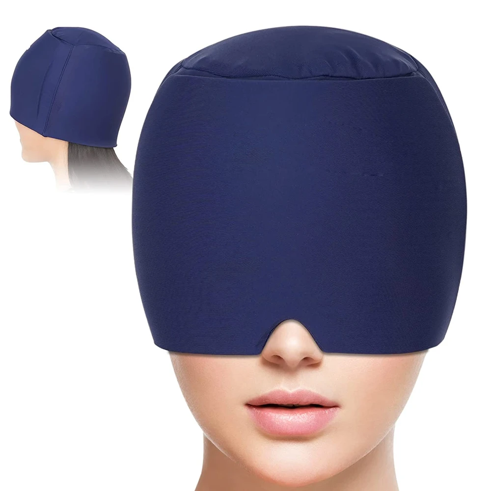 Chapeau de thérapie chaude et froide, bonnet de migraine, masseur de tête de santé de beauté, couverture complète améliorée, tête de glace ronde, sauna, instituts de maux