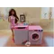 Ensemble de meubles de maison de poupée pour princesse Barbie machine à laver planche à repasser