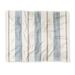 Little Arrow Design Co Ivy Stripes Cream And Blue Made To Order Throw Blanket