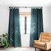 1-piece Blackout Eyes On Dark Teal Made-to-Order Curtain Panel