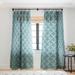 1-piece Sheer Mirror Image In Blue Made-to-Order Curtain Panel