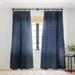 1-piece Sheer Suri Floral Dark Blue Made-to-Order Curtain Panel