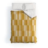 Little Arrow Design Co Cosmo Tile Mustard Made To Order Full Comforter