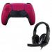 DualSense Controller in Cosmic Red with Universal Headset