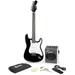 RockJam Full Size Black ST-Style Electric Guitar Kit with 10-Watt Guitar Amp Lessons Strap Gig Bag Picks Whammy Lead Spare Strings & Lessons
