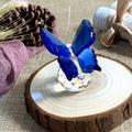 Gerich Crystal Butterfly Ornaments Crafts Glass Paperweight Home Wedding Decoration Blue