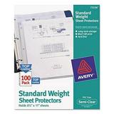 Avery 75536 Top-Load Sheet Protector Standard Letter Semi-Clear (Box of 100)