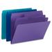 Smead-1PK Supertab Organizer Folder 1/3-Cut Tabs: Assorted Letter Size 0.75 Expansion Assorted Colors 3/