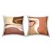 Stupell Industries Southwestern Desert Abstract Landscape Grooved Shapes Country Brown 18 x 7 x 18 Decorative Pillows (Set of 2)