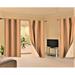 Luxury K72 1 Panel gold solid color thermal foam lined blackout heavy thick thermal window curtain drapes bronze grommets 108 Length