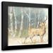 Coulter Cynthia 12x12 Black Modern Framed Museum Art Print Titled - Woodland Reflections III-Deer