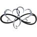 SESAVER Metal infinity Heart Shaped Wall Decoration Unique Infinity Heart Wall Sign Waterproof and Lightweight Double Heart Wall Hanging Decorative Ornament Sign for Home Wedding Wall Decoration