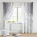 CUH 2Pc Grommet Panels Blackout Modern Bedroom Energy Efficient Window Curtain Privacy Thermal Insulated Room Curtains Marble-6 W:41 x H:91 *2 Panels