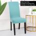 PiccoCasa 6Pcs Spandex Plain Dining Room Chair Cover Protector Slipcover Teal