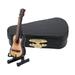 Frcolor Miniature Model Instrument Stand Wooden Mini Guitar Case Violin Desktop Music Adornment Wood Gift Dolls Decoration