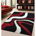 Handmade Rectangle Glamour Casual Silky Polyester Fibers Shag Area Rug Transitional Accent Indoor Chic Solid Pattern Softness Underfoot Fluffy Rug Hand-Tufted Ultra Soft Cozy Ivory Area Rug Black