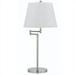 150 W 3 Way Andros Metal Table Lamp Brushed Steel Finish