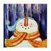 Northlight LED Lighted Merry Christmas Snowman Christmas Canvas Wall Art 11.75 x 11.75