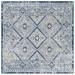 SAFAVIEH Brentwood Millicent Oriental Area Rug 6 7 x 6 7 Square Blue/Ivory