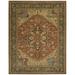 Nourison Living Treasures Area Rug Rust/Red 3 6 x 5 6 Latex Free Wool Oriental Pet Friendly 4 x 6 Indoor