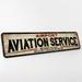 Airport Service Metal Sign Mechanic Aviation Airplane Pilot Born to Fly Office DÃ©cor Kids Room Boys Room Garage Gift 4x18 204182001013