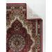 MDA Home Prime Red/Multi-Color Polyester Area Rug - 9 6 x 13 10