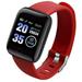 Waterproof Smart Watch with Heart Rate & Blood Pressure Display Fitness Tracking Smartwatch 116 Plus Color Screen