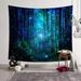 JANDEL Forest Starry Tapestry Starry Sky Tapestry Moon and Stars Tapestry Galaxy Tapestry Wall Hanging Forest Tapestry Night Sky Tapestry Wall Tapestry for Dorm Living Room Bedroom