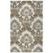 Alora Decor Napoli 12 x 15 Medallion Mocha/Ivory Hand-Tufted Area Rug