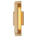 Justice Design Group Nsh-7722W Catalina 15 Tall Led Outdoor Wall Sconce - Gold