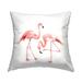 Stupell Industries Watercolor Flamingo Pair Children s Nursery Animal Tropical Pink 18 x 7 x 18 Decorative Pillows